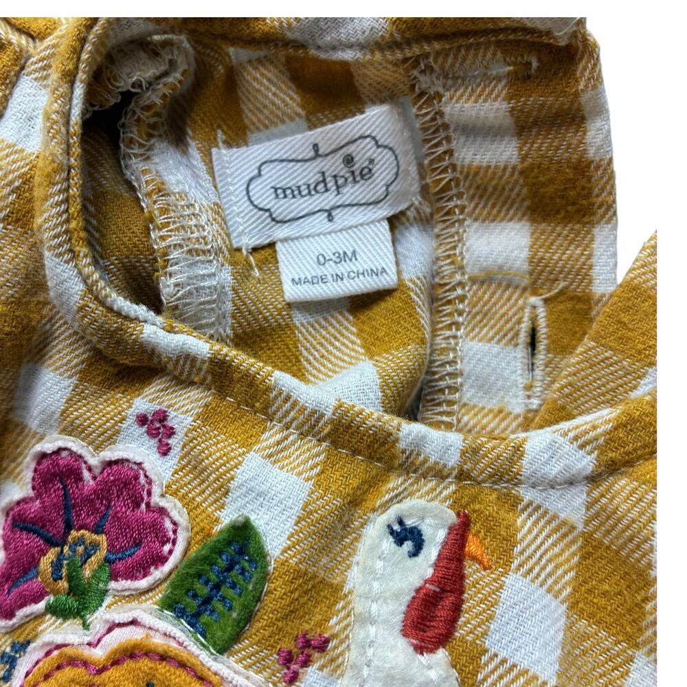 Mud Pie Thanksgiving Checkered coverall - Picture 3 of 6